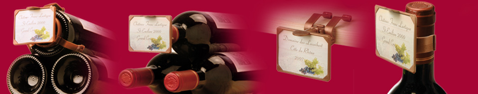 Systèmes d'étiquettage pour bouteilles de vins